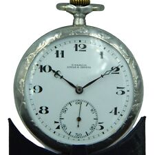 Relógio de bolso Ulysse Nardin Hunter em prata esterlina com cena de cavalo e puma, comprar usado  Enviando para Brazil