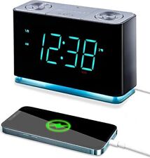 Radio reloj alarma doble Emerson SmartSet con altavoz Bluetooth, negro, usado segunda mano  Embacar hacia Argentina
