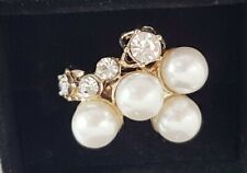 Ring pearl diamantes for sale  HOUGHTON LE SPRING