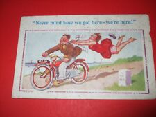 Used, 40s COMIC DONALD MCGILL Motorcycle MOTOR BIKE KNICKERS SKIRT UP BIKER HUMOUR for sale  Shipping to South Africa