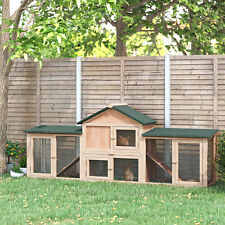 Wooden rabbit hutch for sale  GREENFORD