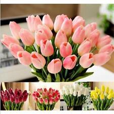 10X Buquê de Casamento Real Látex Flor Artificial Rosa Tulipa Decoração para Casa /J comprar usado  Enviando para Brazil