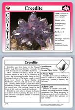 Creedite #13.06 - Crystals - Treasures Of The Earth Grolier Card, used for sale  Shipping to South Africa