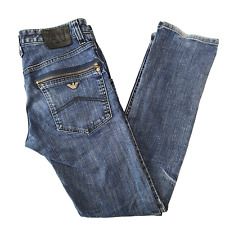 Usado, Jeans Armani Indigo 008 masculino azul denim tamanho W30 L32 levemente desgastado casual comprar usado  Enviando para Brazil