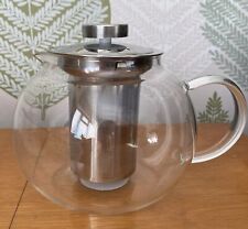 Glass teapot stainless for sale  PETERBOROUGH