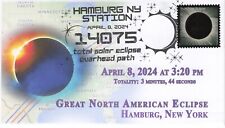 24-050, 2024, Eclipse Total 2024, Capa de Evento, Carimbo Postal Pictorial, Hamburgo NY comprar usado  Enviando para Brazil