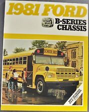 1981 Ford School Bus Truck Folheto Pasta B-600 700 Excelente Original 81 comprar usado  Enviando para Brazil