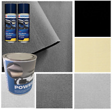 Kit rivestimento tessuto cielo tetto auto colore nero beige grigio + colla, usato usato  Santa Ninfa