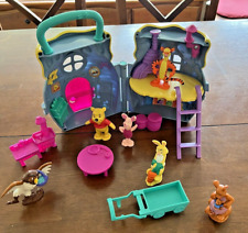 Winne the Pooh 100 Acre Woods Vintage Playhouse with figurines and accessories for sale  Shipping to South Africa