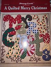 Quilted merry christmas for sale  GRAVESEND