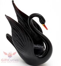 Usado, Estatueta "murano" de pássaro de vidro preto cisne feita à mão comprar usado  Enviando para Brazil