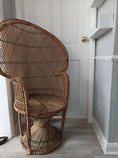 Vintage rattan peacock for sale  BOSTON