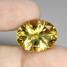 Used, Oval Concave Cut Natural Top Yellow Citrine 13.12ct 19x14.5mm Clean Marvelous for sale  Shipping to South Africa