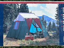 Coleman 12x9 Two Room Cabin Tent with Poly Canvas Roof   & Original Box Vintage for sale  Shipping to South Africa