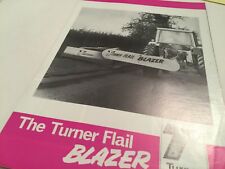 TURNER  Engineering the Turner Flail Blazer Mower Original 1974 Brochure for sale  UK