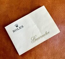 Rolex certificate booklet for sale  PETERSFIELD