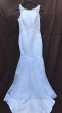 Mermaid White Dress Bridal Gown Wedding Dress with sweeping train Size 8/10 for sale  Shipping to South Africa
