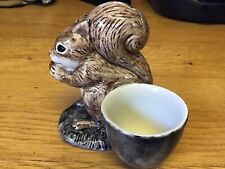 Lovely Quail Pottery Red Squirrel Egg Cup Hand Painted for sale  Shipping to South Africa
