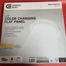 Panel plano redondo LED de 15" blanco que cambia de color 1002632072 segunda mano  Embacar hacia Argentina