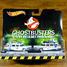 Hot Wheels Classic Ghostbusters paquete de 2 Ecot-1 Ecto-1A blanco Real Riders 2016, usado segunda mano  Embacar hacia Mexico