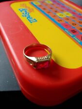 Antiguo anillo de rubí masón masónico de oro amarillo 10 K para hombre  segunda mano  Embacar hacia Argentina