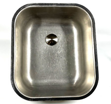 Stand Alone Portable Stainless Steel Sink 16x14x6  w/ Brass Pop Up Drain for sale  Shipping to South Africa
