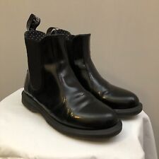 Dr Martens Flora Chelsea Boots Vegan Leather Black Ankle Womens UK 4 EU 37, used for sale  Shipping to South Africa
