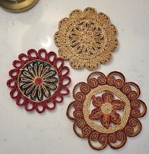 Vintage trivets raffia for sale  Jackson