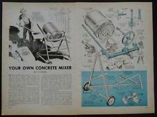 Cement Mixer 15 gallon 1960 HowTo build PLANS from auto parts segunda mano  Embacar hacia Mexico