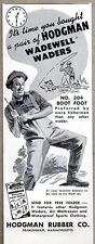 1956 Print Ad Hodgman Rubber Co. Wadewell Fishing Waders Framingham,MA for sale  Shipping to South Africa
