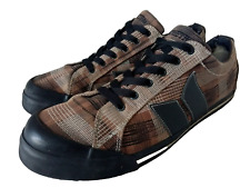 Macbeth Vegan Eliot Skate Shoes UK 10 Plaid Check Chocolate Brown Blink-182 Y2K  for sale  Shipping to South Africa