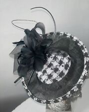 black sinamay hat for sale  SOUTHAMPTON