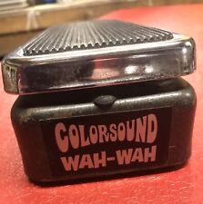Colorsound wah wah for sale  WADEBRIDGE