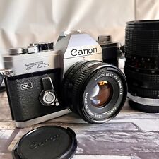 ¡Cámara fotográfica Canon FTb QL SLR con dos lentes adicionales! (Canon FD 50 mm + SIGMA 28-80 mm) segunda mano  Embacar hacia Argentina