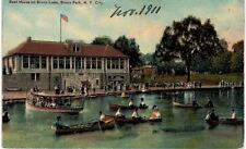 New York City Bronx Boat House Bronx Lake Boats Canoes Unused 1910  for sale  Shipping to South Africa