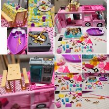 Barbie Dream Camper, Barco, Bonecas, Pesca, Piscina, Roupas, Cachorro, Gato e Mais BOM comprar usado  Enviando para Brazil