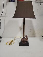 Vintage 80s Joe Camel Lamp Gold Base With Dark Brown Shade Brand New Open Box for sale  Shipping to South Africa