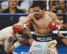 Estampado fotográfico A Manny Pacquiao boxeo sin camisa boca abierta 8x10 segunda mano  Embacar hacia Argentina