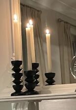 Black wooden candle for sale  LONDON