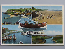 Postcard whitby multiview for sale  SHEFFIELD