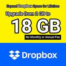 Dropbox 18gb lifetime d'occasion  Expédié en Belgium