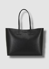 Usado, Bolsa tote grande feminina Tom Ford couro preto ombro alça dupla T US$ 2350 comprar usado  Enviando para Brazil