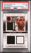 2004 Skybox E-XL Tim Duncan Court Authentics Triple Patches 07/13 PSA 7 QUASE PERFEITO comprar usado  Enviando para Brazil