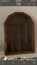 VTG Display Case Curio Cabinet Knick Knack Trinket Wall Wood 16 X 11.5 X 2 for sale  Shipping to South Africa