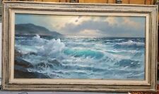 Large Oil on Canvas by Alexander Dzigurski Marine Seascape Art Painting 48x24 for sale  Shipping to Canada