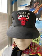 Sombrero Negro Original Chicago Bulls Años 90 Vintage Jordan Gorra Snapback segunda mano  Embacar hacia Argentina
