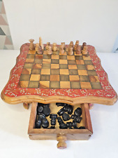 Wooden chess set d'occasion  Expédié en Belgium