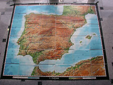 Wandkarte spanien iberia gebraucht kaufen  Sielow