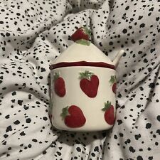 Strawberry ceramic jam for sale  CHESTERFIELD
