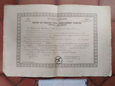 Ancien diplôme brevet d'occasion  France
